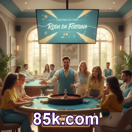 Celular com login rápido no app 85k.com em uso mobile